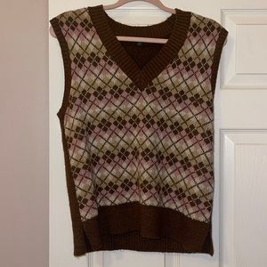Wild Fable Argyle Sweater Vest